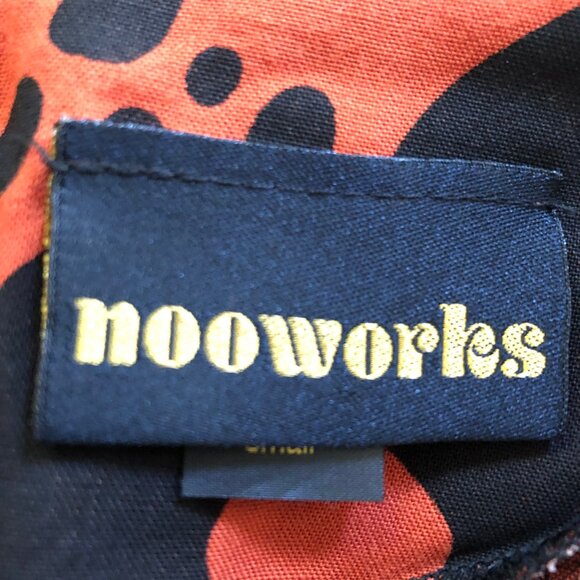 Nooworks Orange and Black Mod Shift Dress - Picture 3 of 5